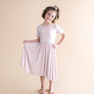 Twirl Dress in Blush