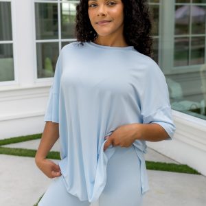 Womens Biker Short Set in Breeze