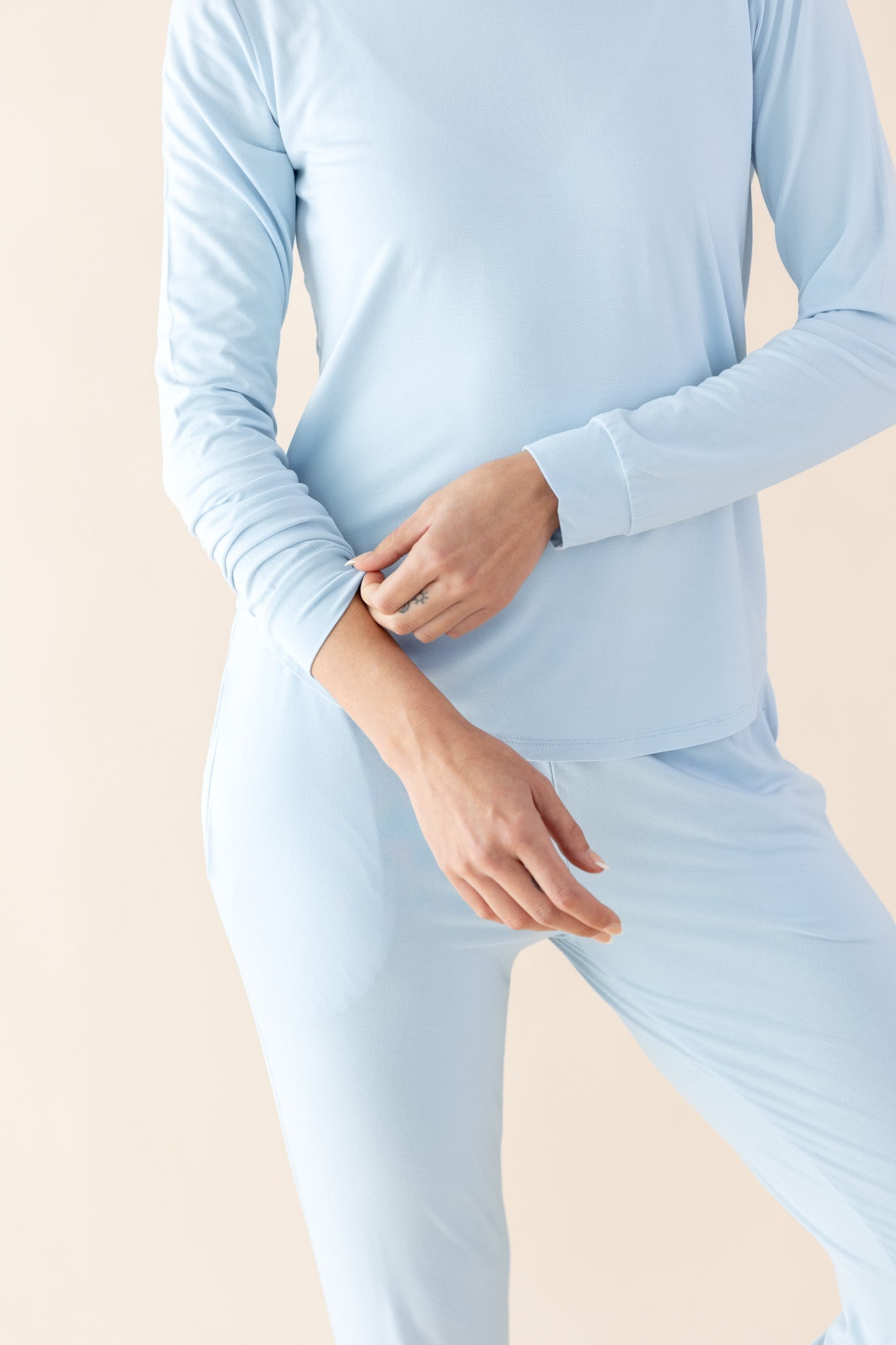Women's Jogger Pajama Set in Breeze - Image 2