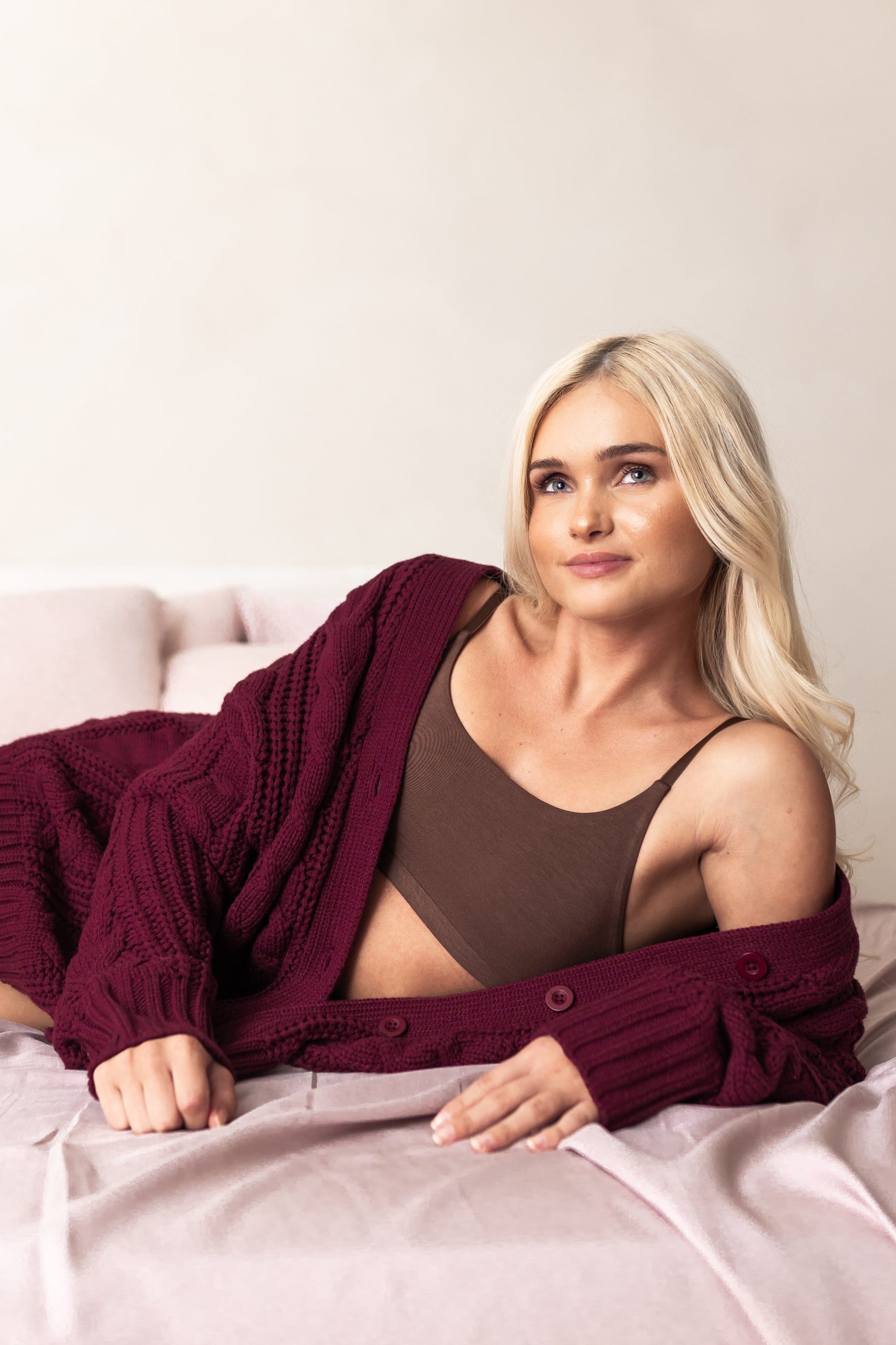 Women's Scoop Neck Bralette in Toffee - Image 4