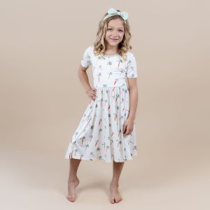 Twirl Dress in Carrot