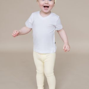 Ribbed Leggings in Chamomile