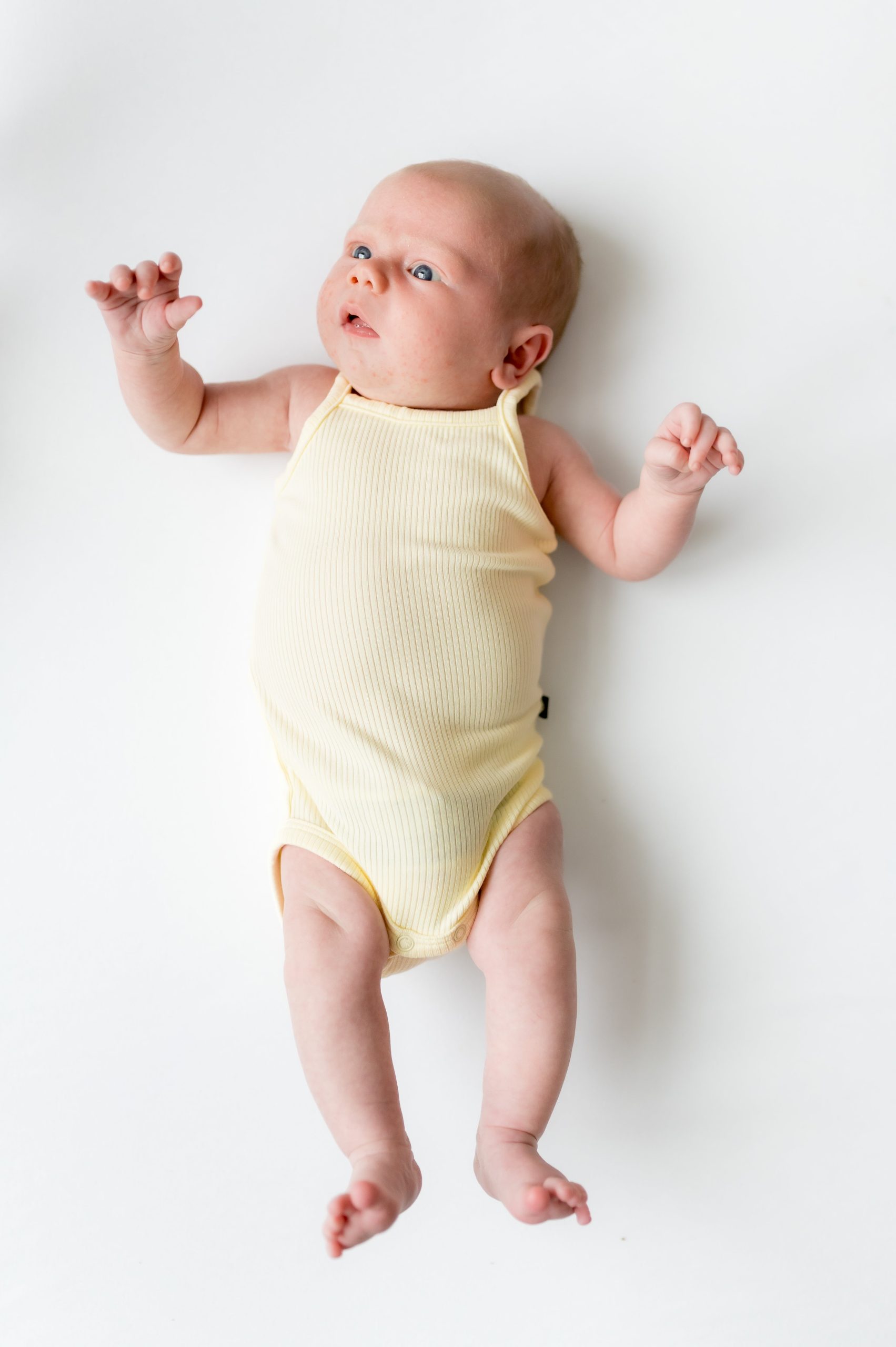 Ribbed Spaghetti Strap Bodysuit in Chamomile - Image 3