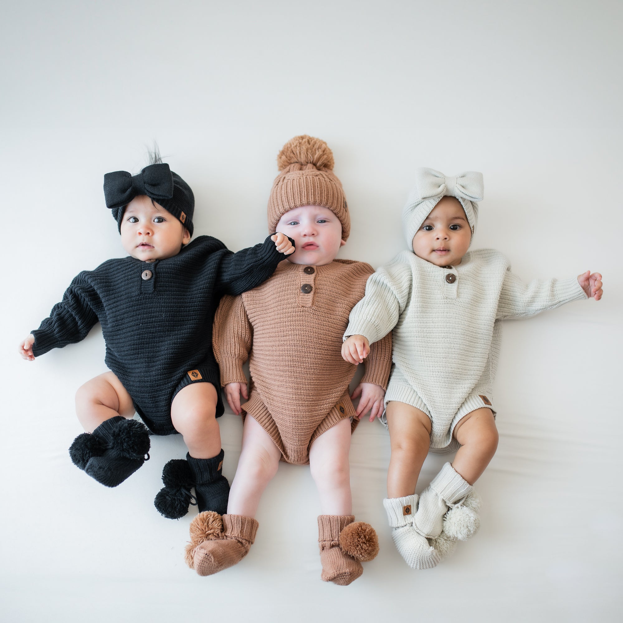 Chunky Knit Romper in Oat - Image 5