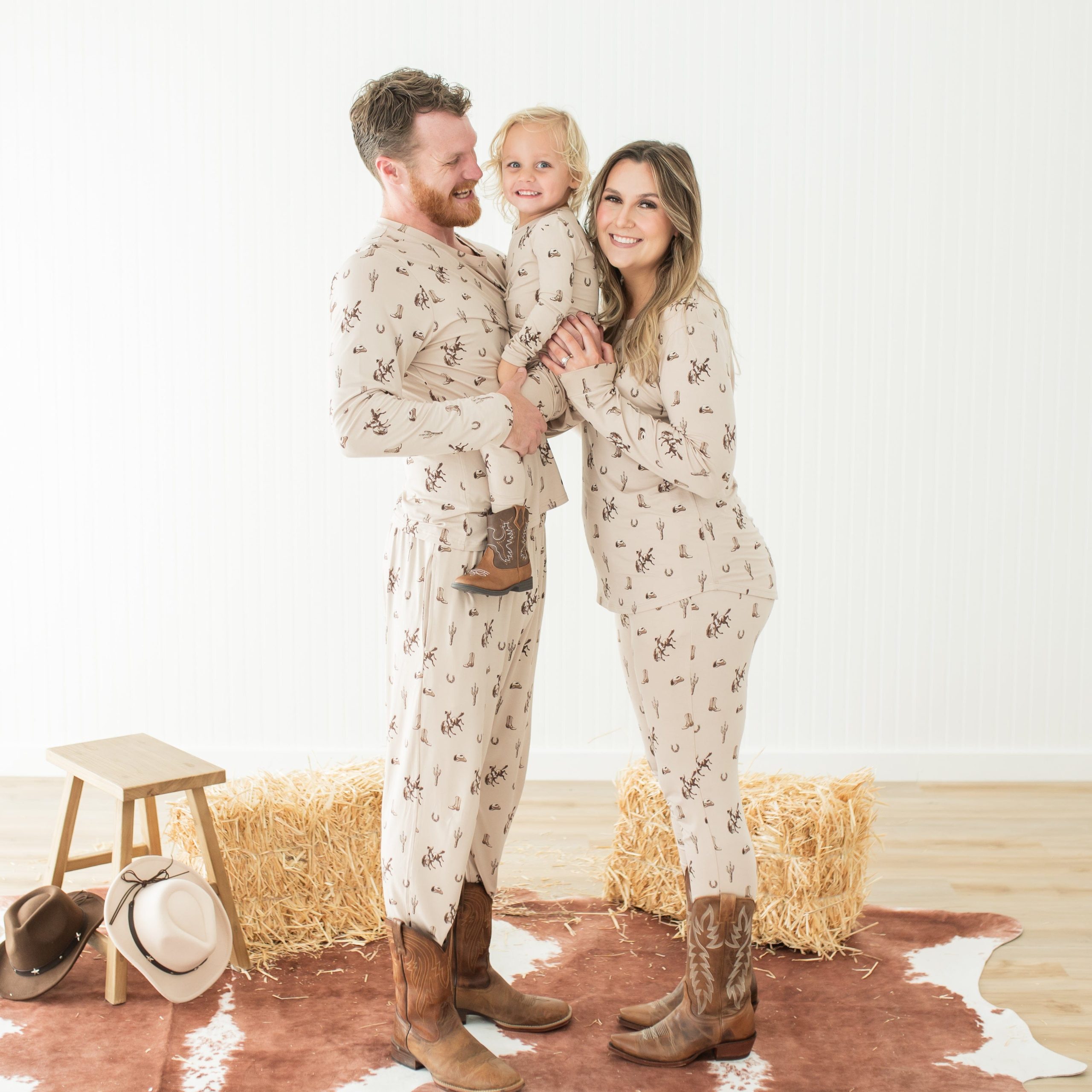 Long Sleeve Pajamas in Classic Cowboy - Image 3