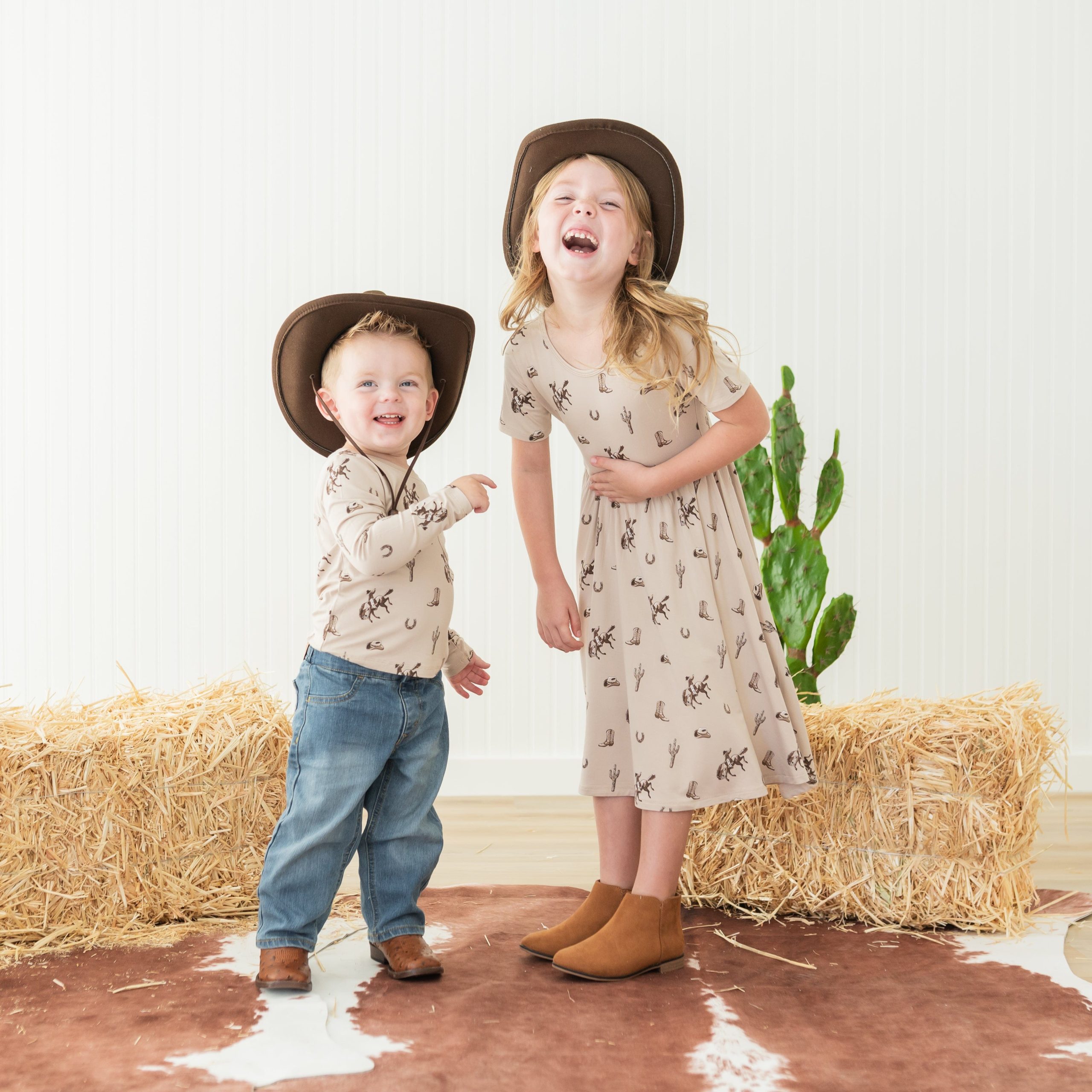 Twirl Dress in Classic Cowboy - Image 5