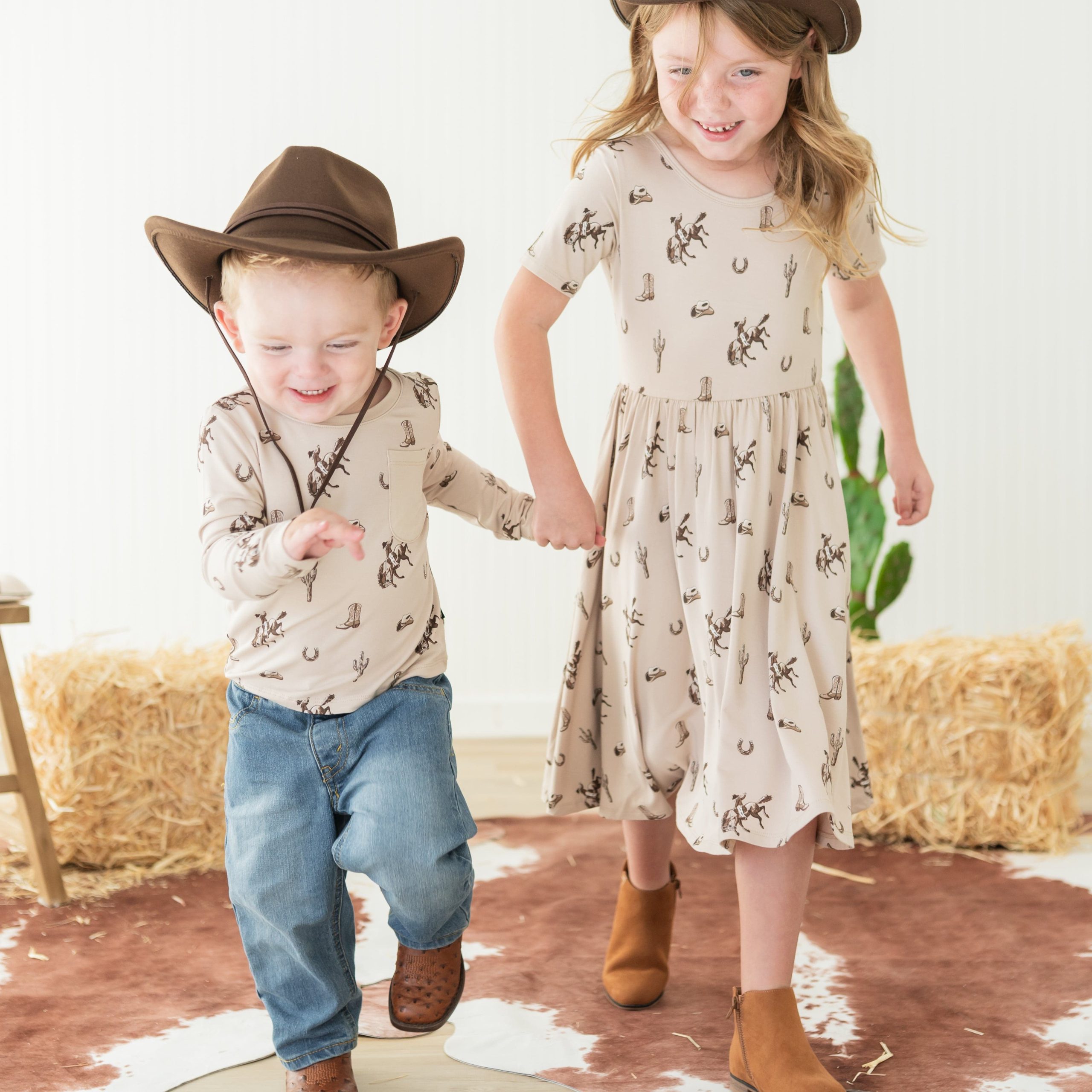Twirl Dress in Classic Cowboy - Image 6