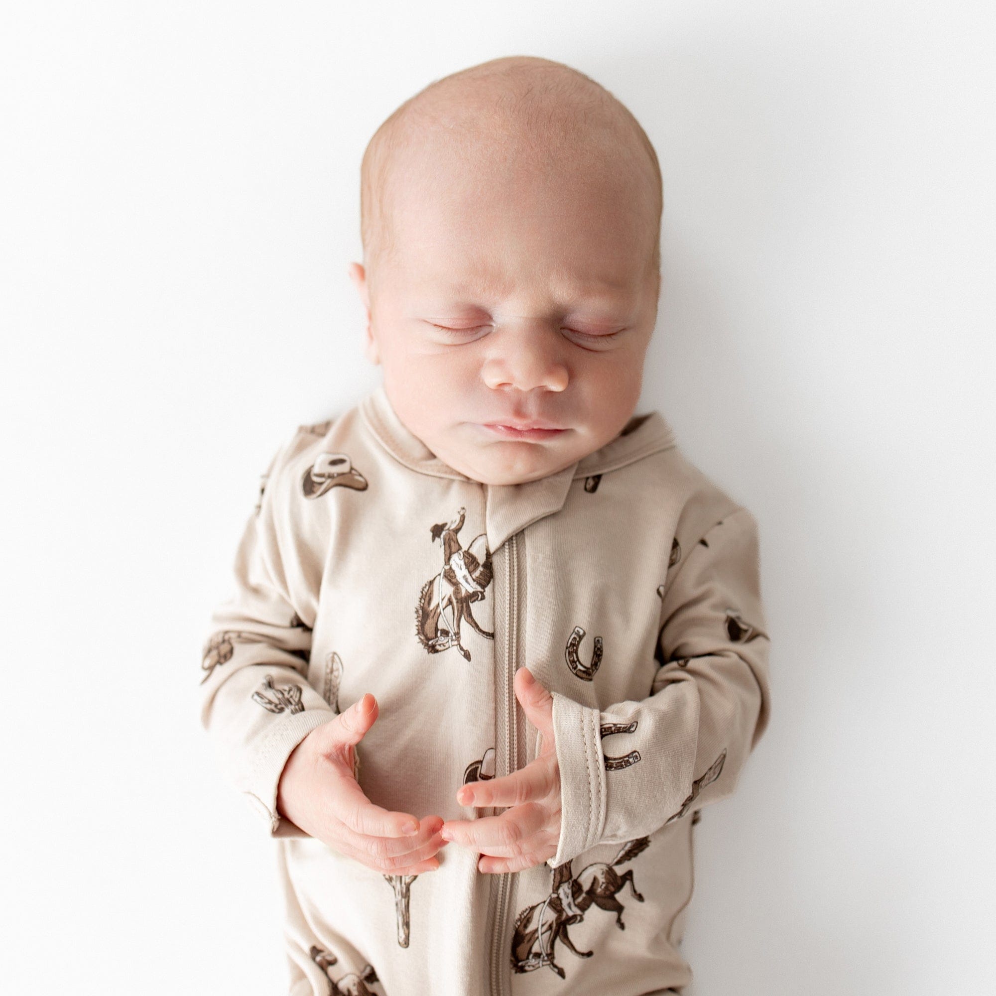 Zippered Footie in Classic Cowboy - Image 3