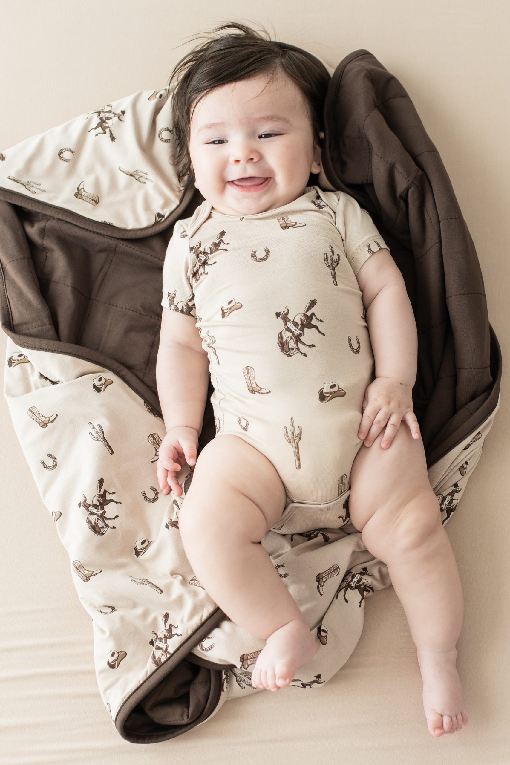 Baby Blanket in Classic Cowboy 1.0 - Image 3