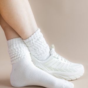 Adult Scrunch Socks in Cloud