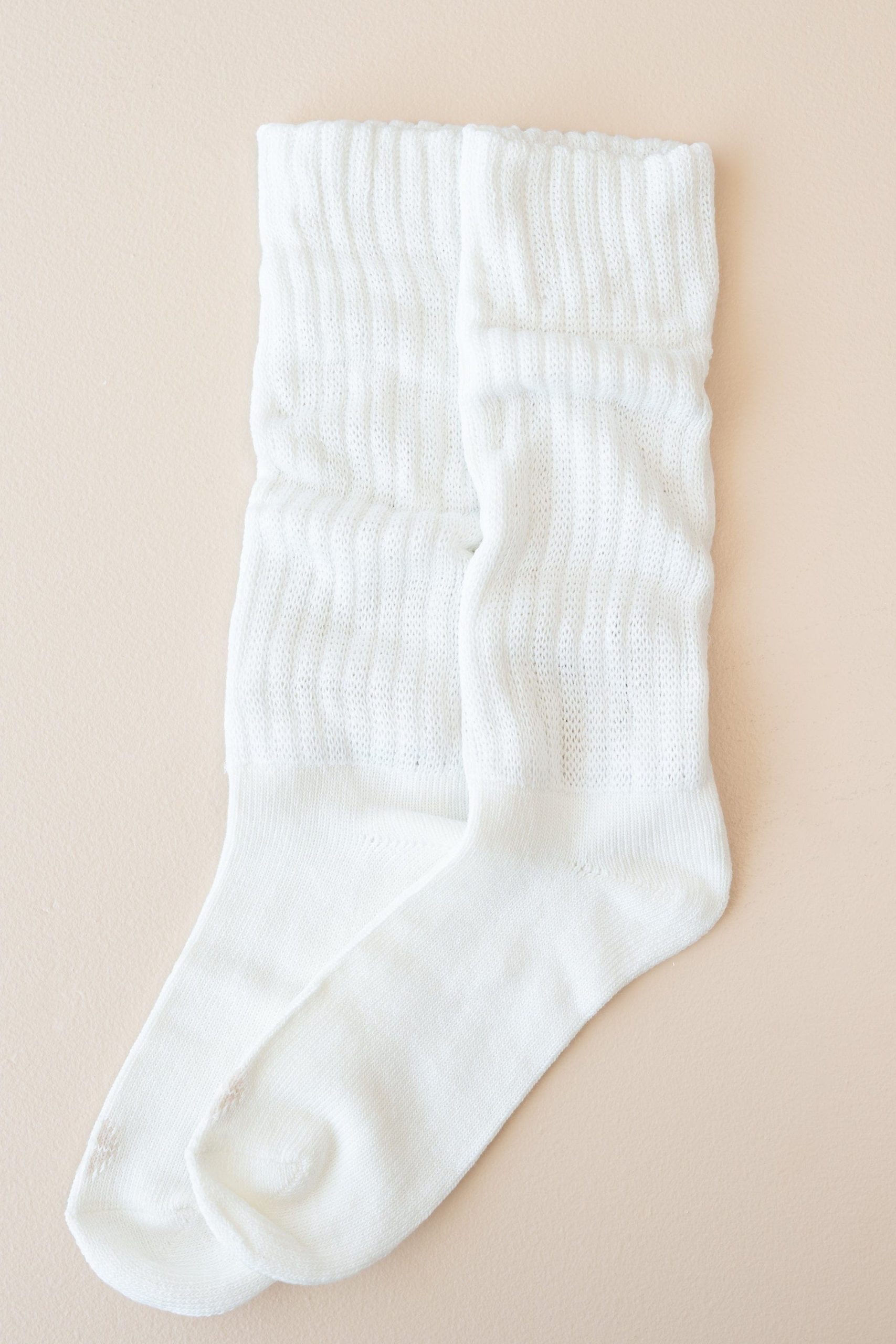 Adult Scrunch Socks in Cloud - Image 6