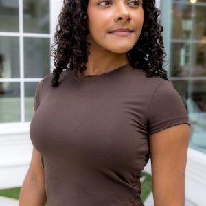 Bamboo Flex Baby Tee in Espresso