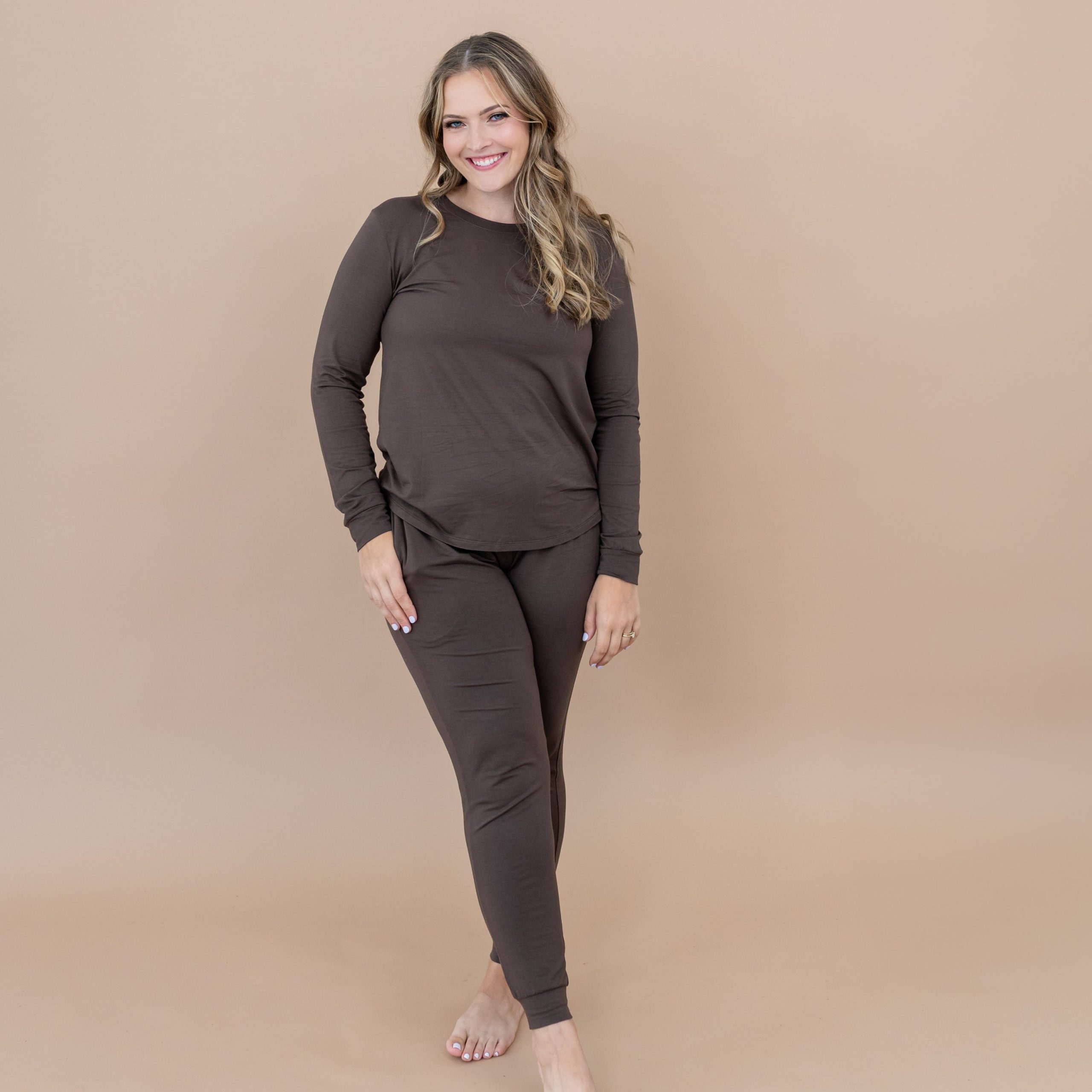 Women's Jogger Pajama Set in Espresso