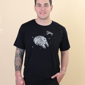 Men's Crew Neck Tee in Millennium Falcon