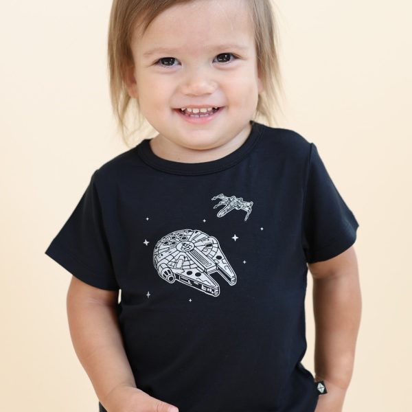 Toddler Basic Tee in Millennium Falcon