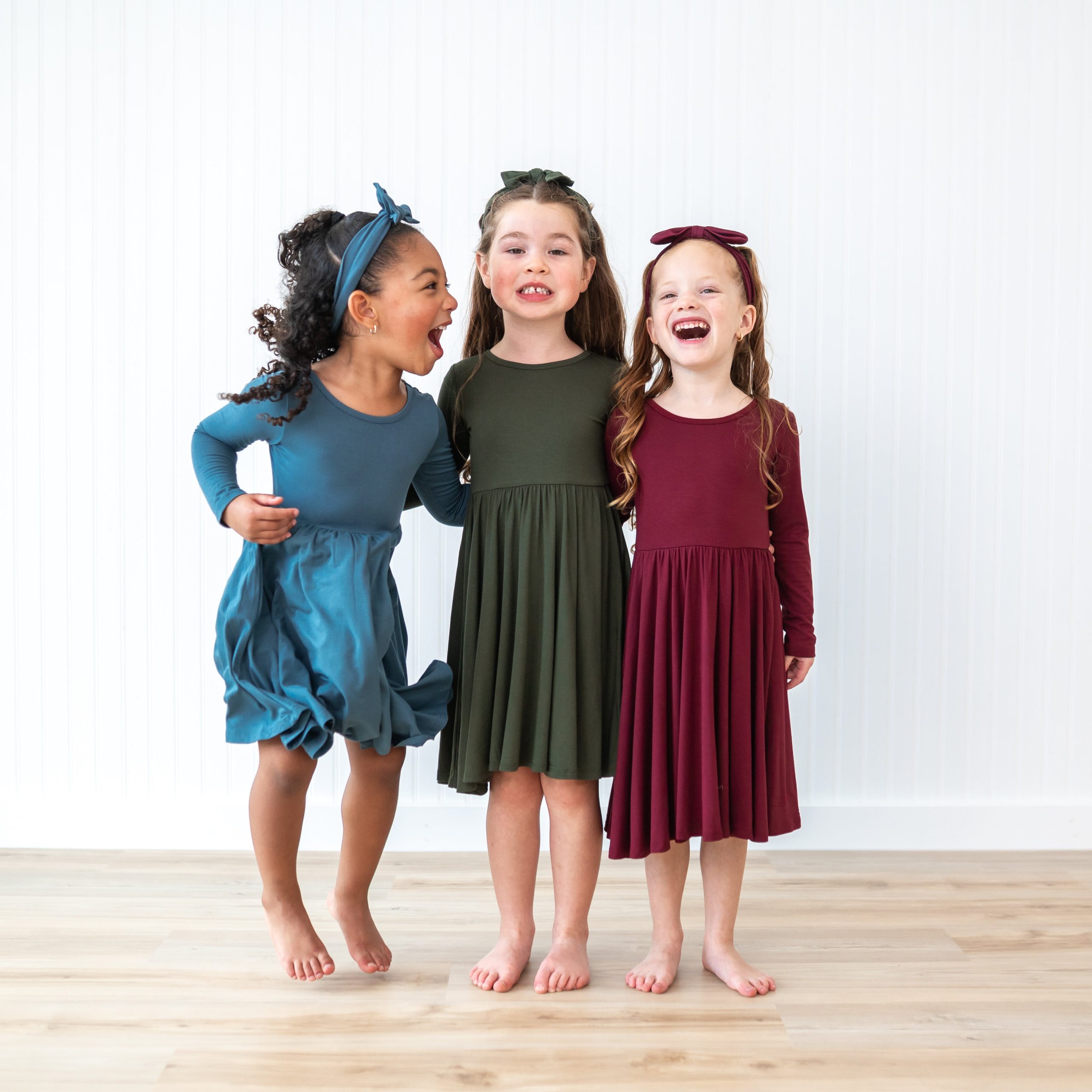 Long Sleeve Twirl Dress in Atlantic - Image 6