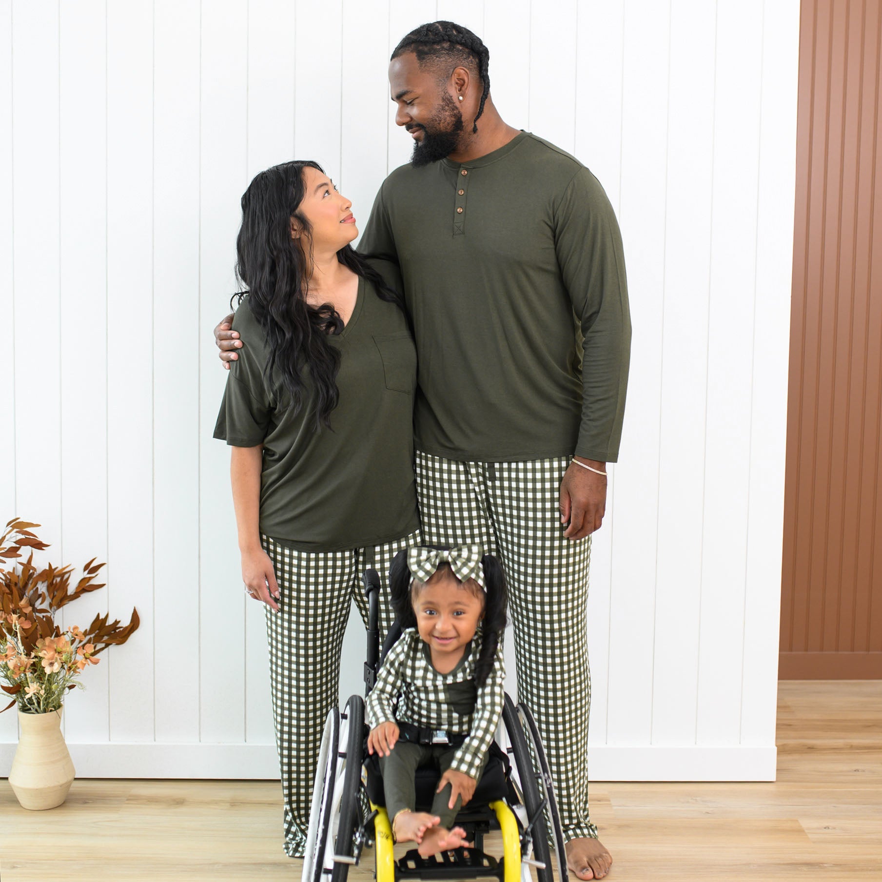 Men's Lounge Pants in Gingham Fir - Image 3