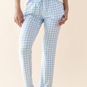 Women's Lounge Pants in Gingham Breeze