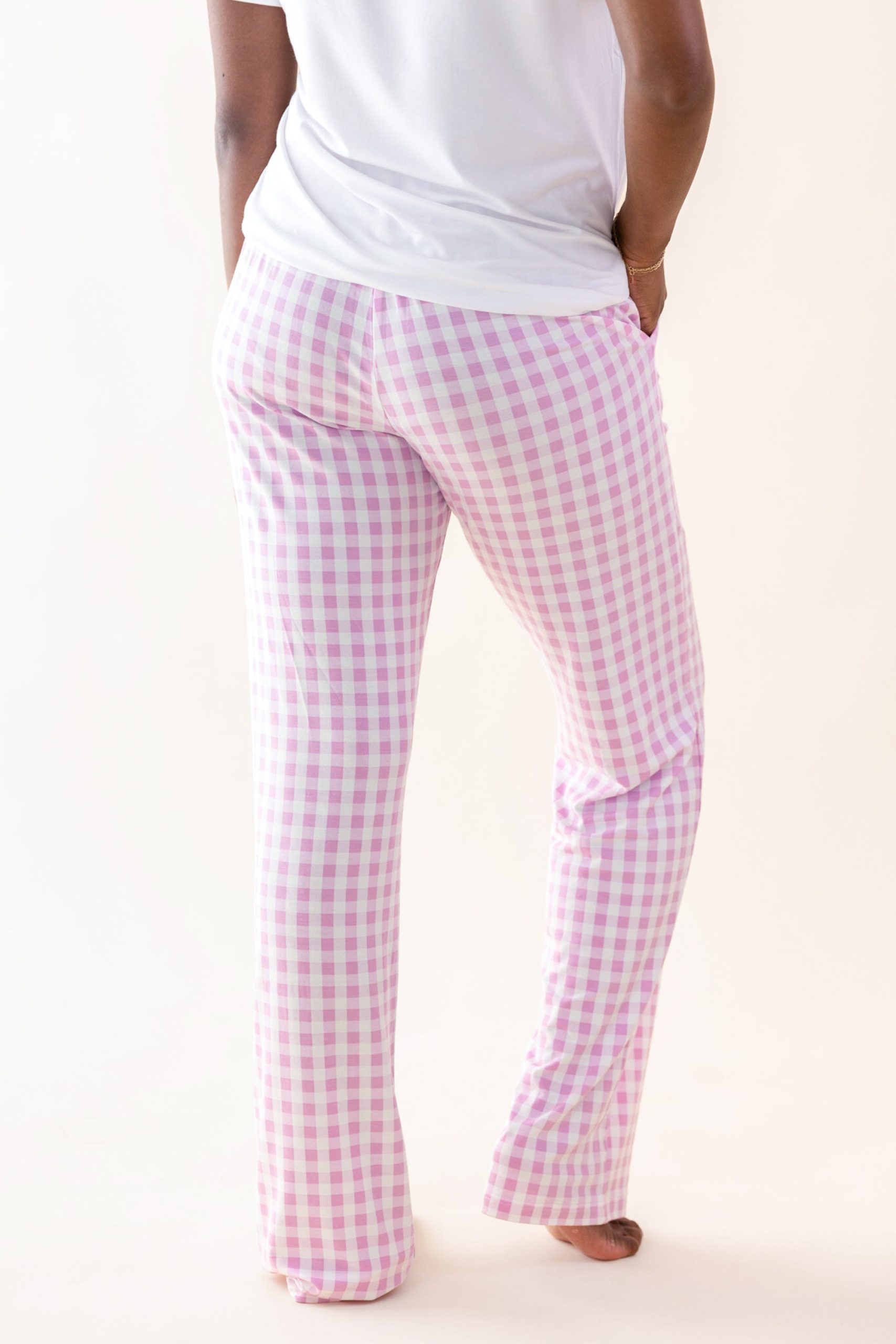Women's Lounge Pants in Gingham Thistle - Image 2