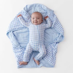Baby Blanket in Gingham Breeze 1.0