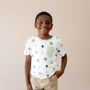 Toddler Crew Neck Tee in Grogu