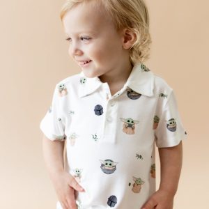Toddler Short Sleeve Polo in Grogu