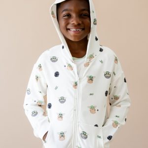 Zip-Up Hoodie in Grogu