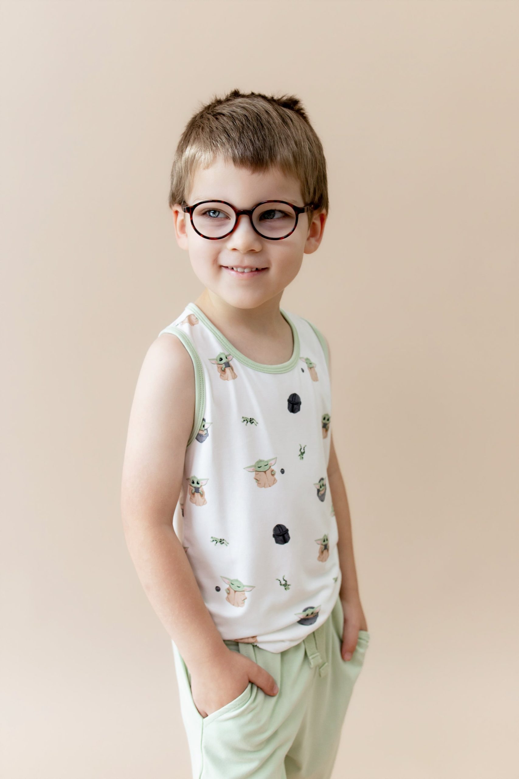 Toddler Tank Top in Grogu