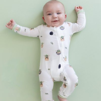 Zippered Romper in Grogu