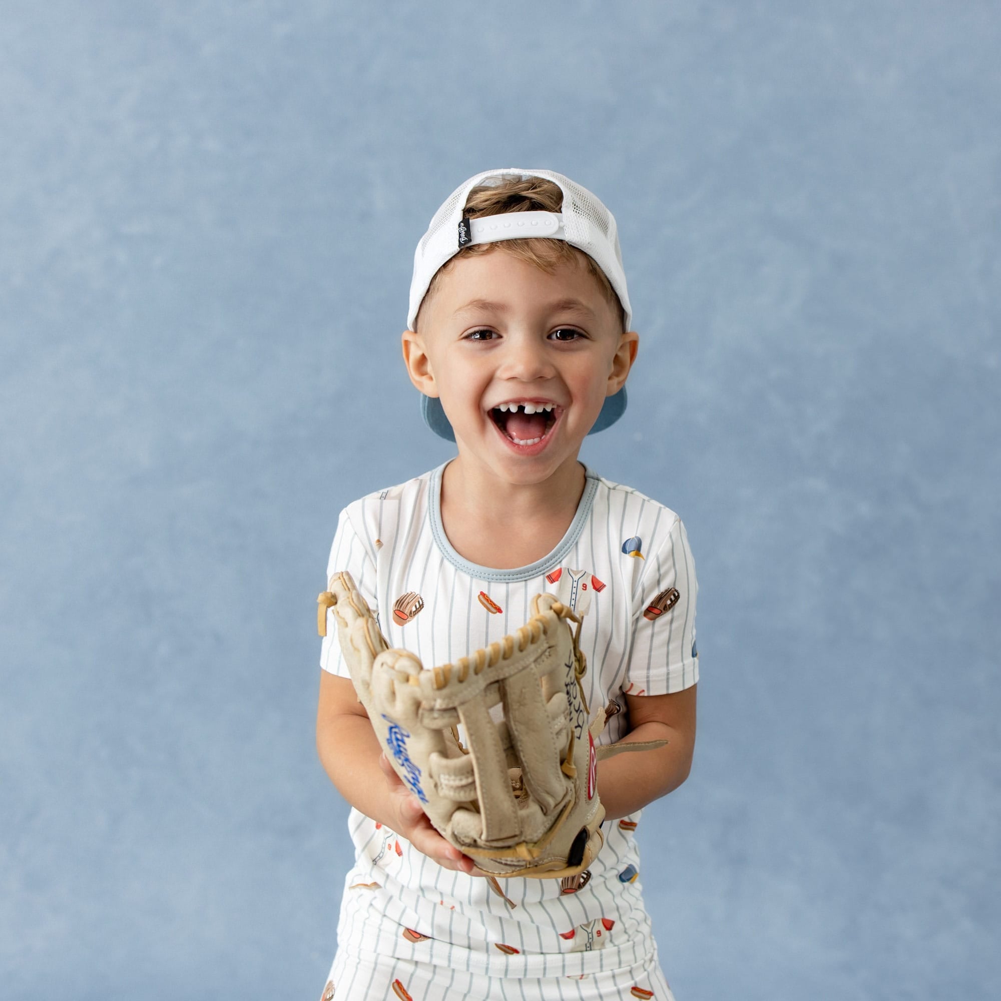 Short Sleeve Pajamas in Home Run - Image 3