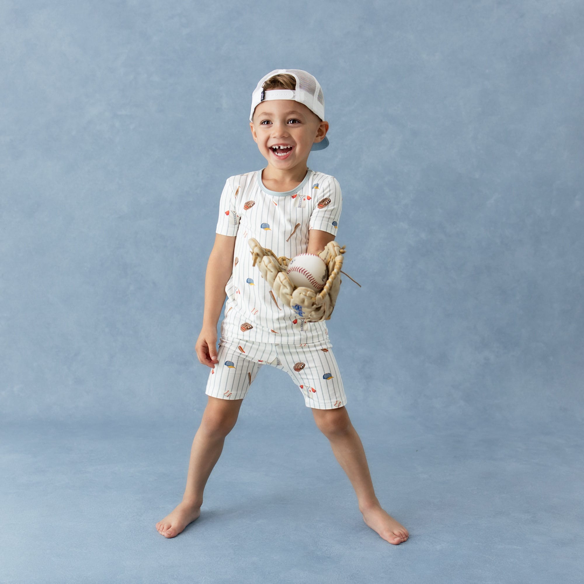 Short Sleeve Pajamas in Home Run - Image 5