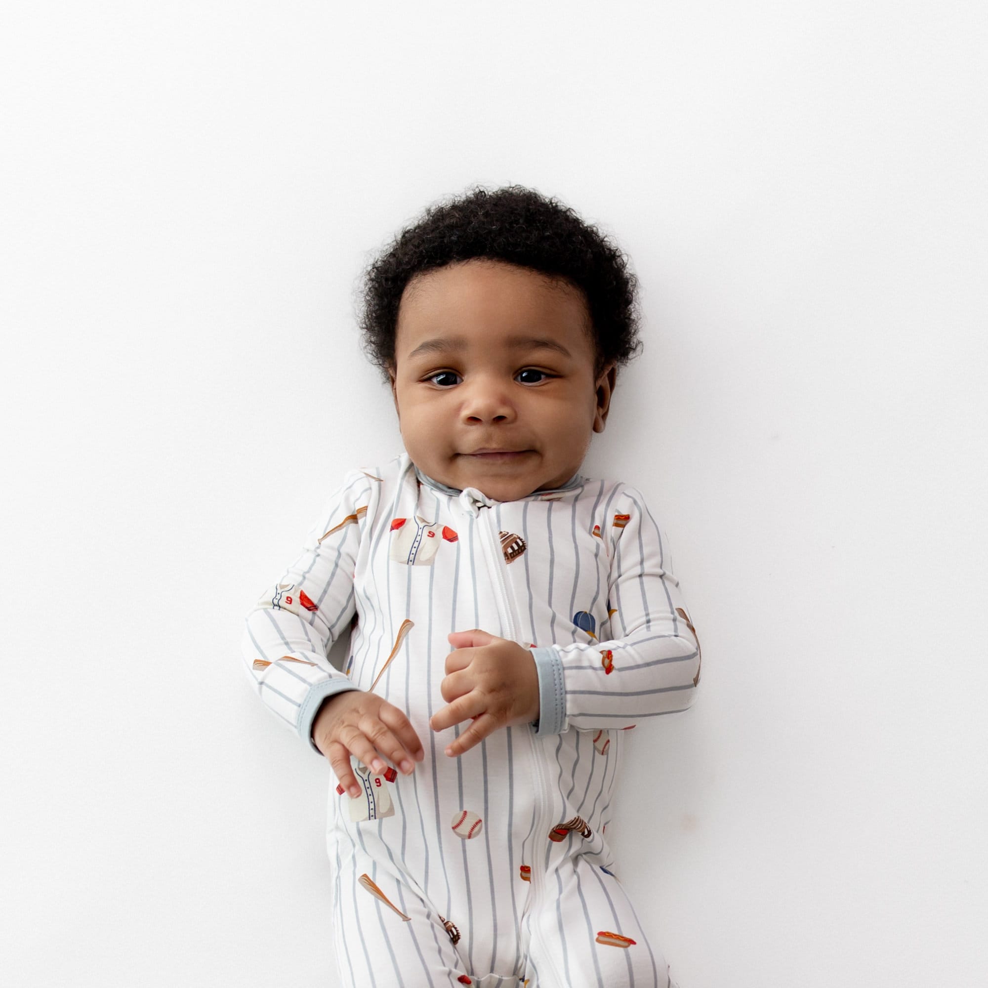 Zippered Romper in Home Run - Image 3
