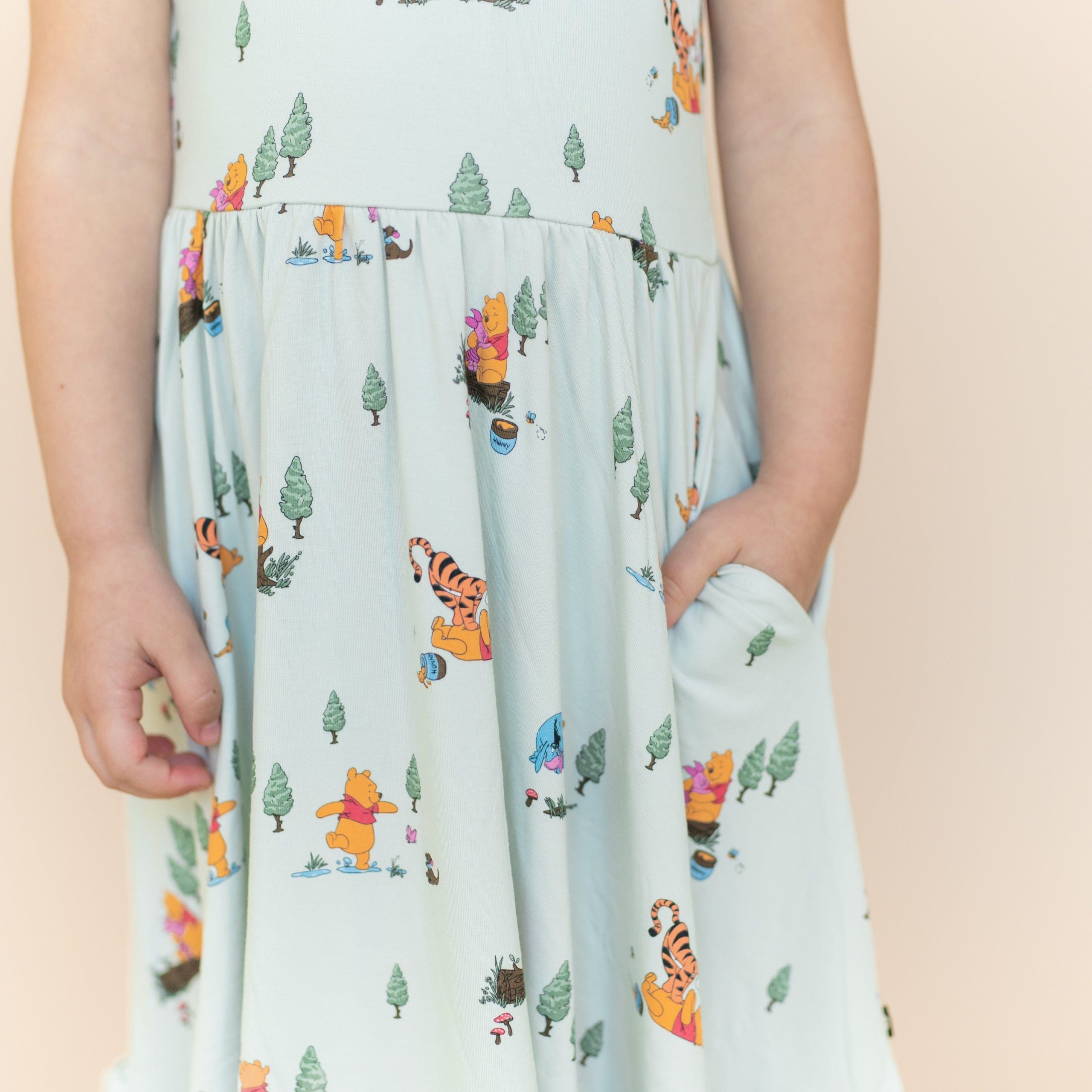 Puff Sleeve Twirl Dress in Winnie the Pooh Hundred Acre Wood - Image 4