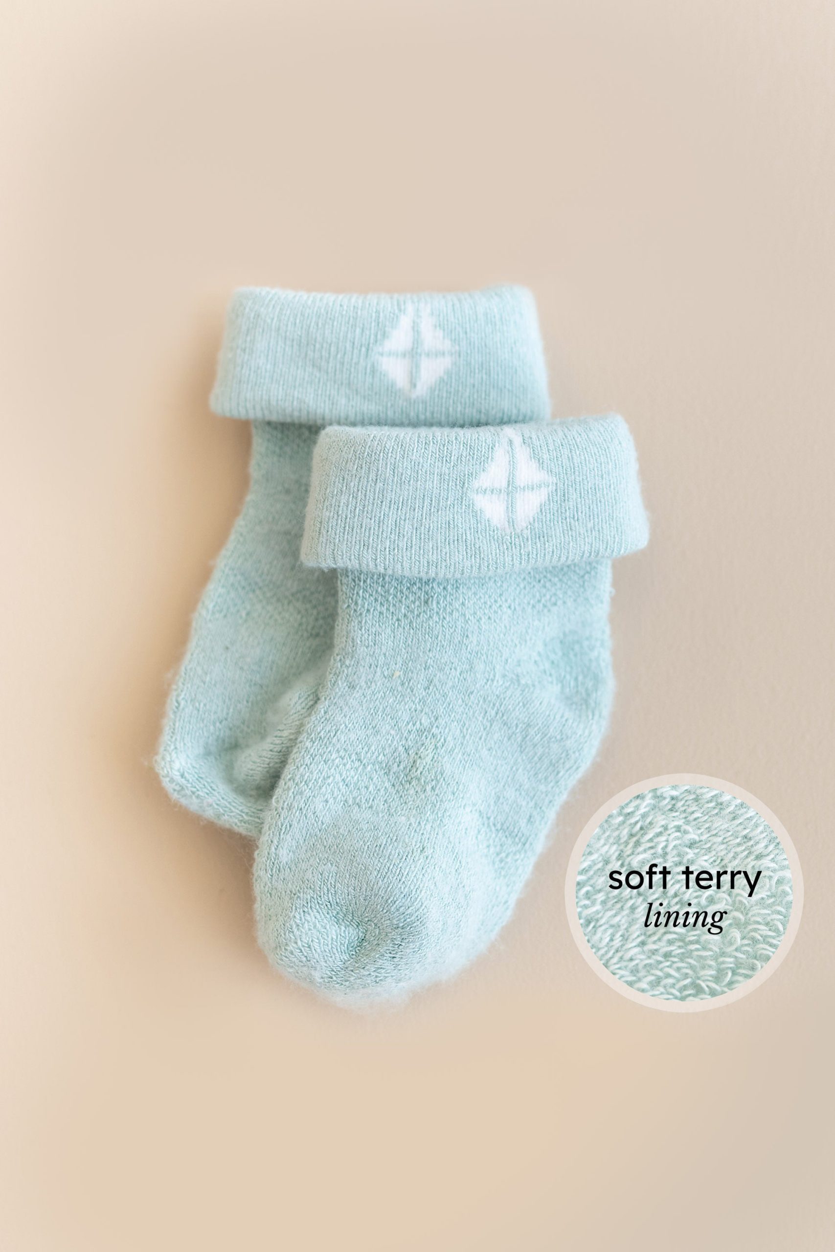 Baby 3-Pack Socks in Neutral - Image 2