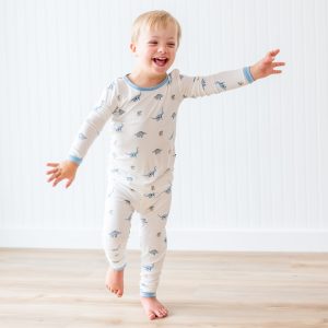 Long Sleeve Pajamas in Jurassic