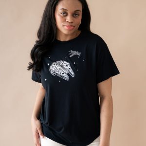 Women's Graphic Tee in Millennium Falcon