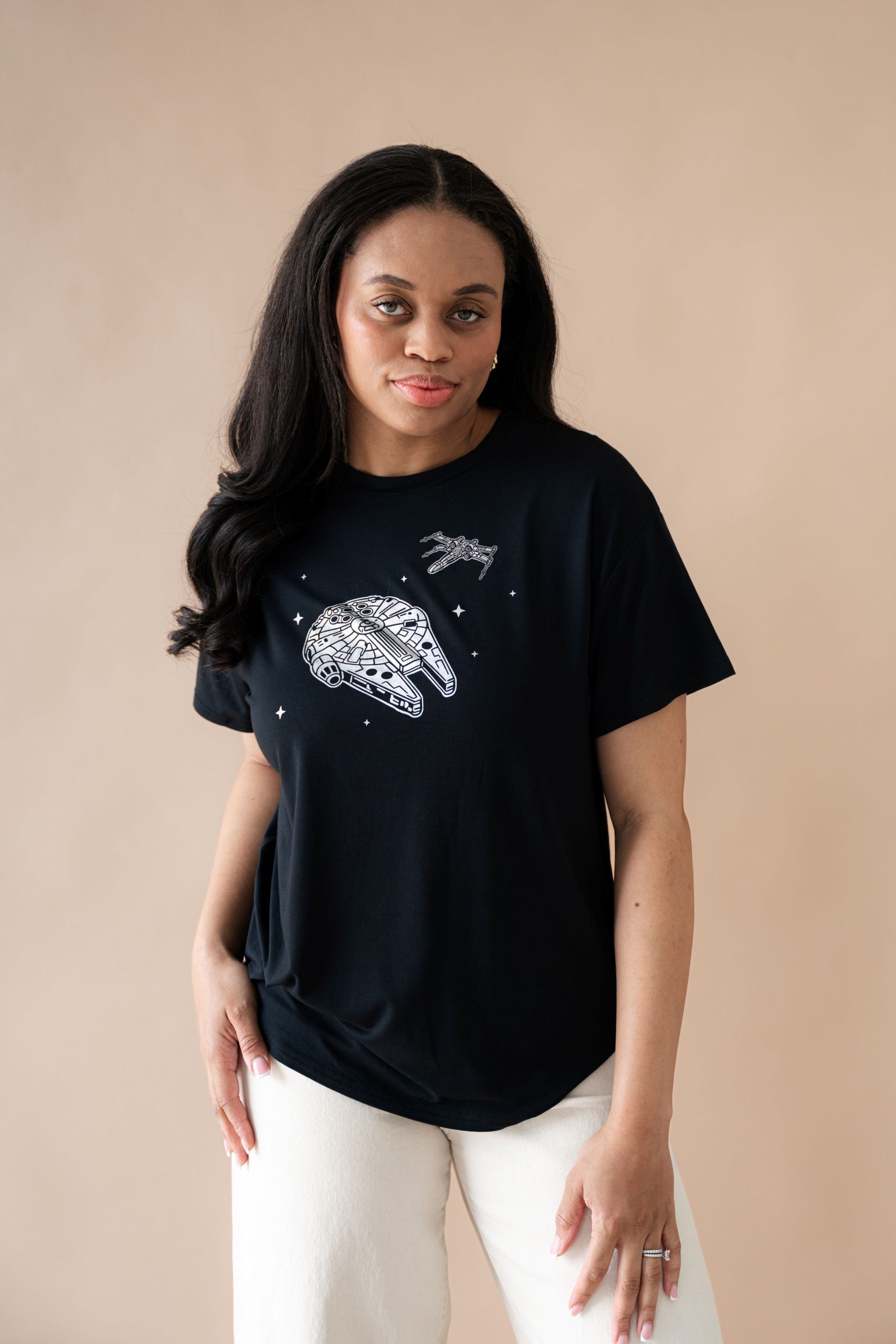 Women's Graphic Tee in Millennium Falcon