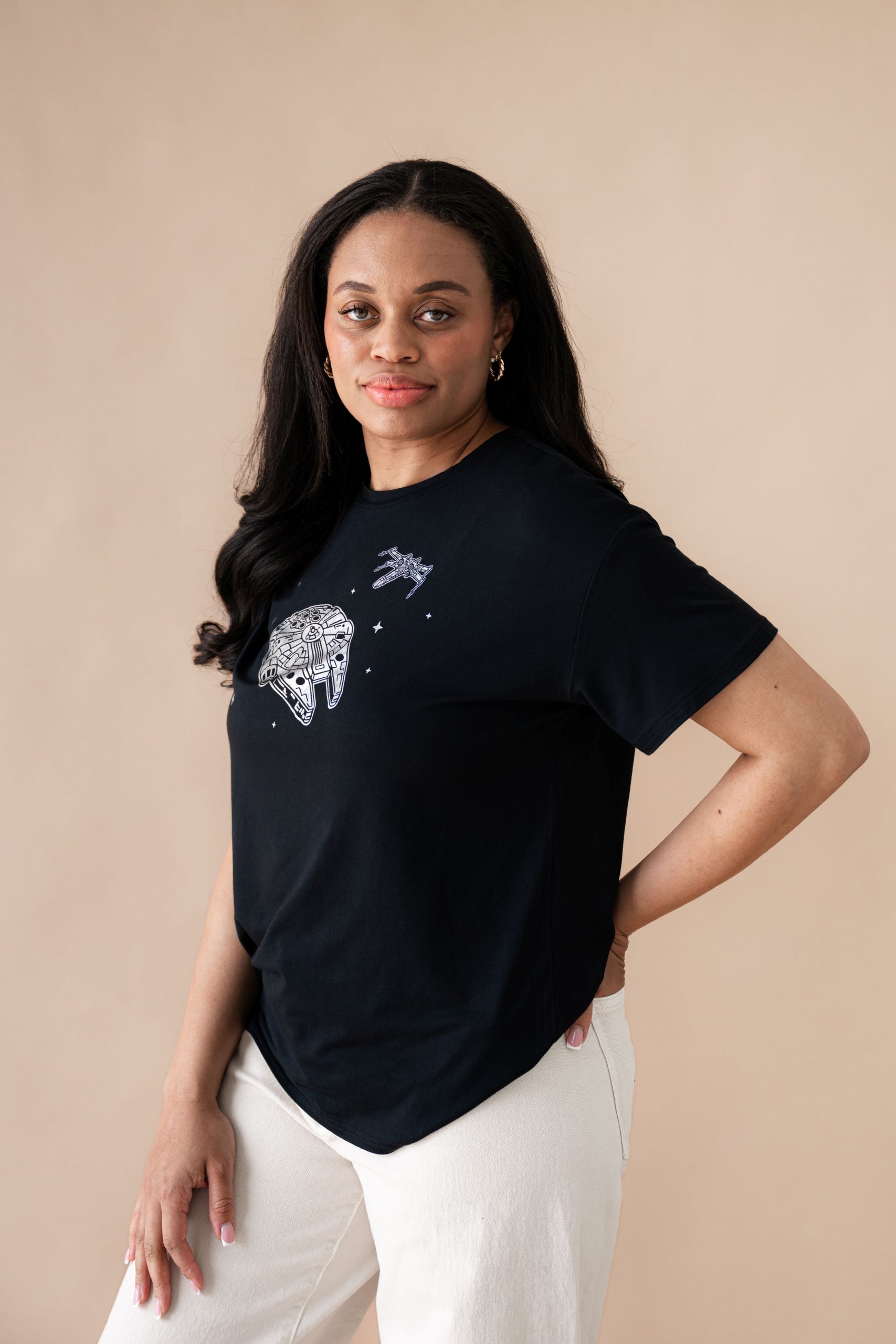 Women's Graphic Tee in Millennium Falcon - Image 3