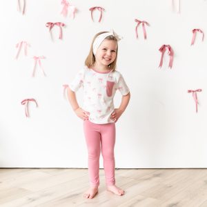 Toddler Crew Neck Tee in Bow