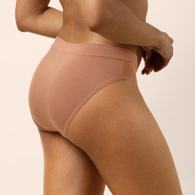 Women's Midi Brief in Latte