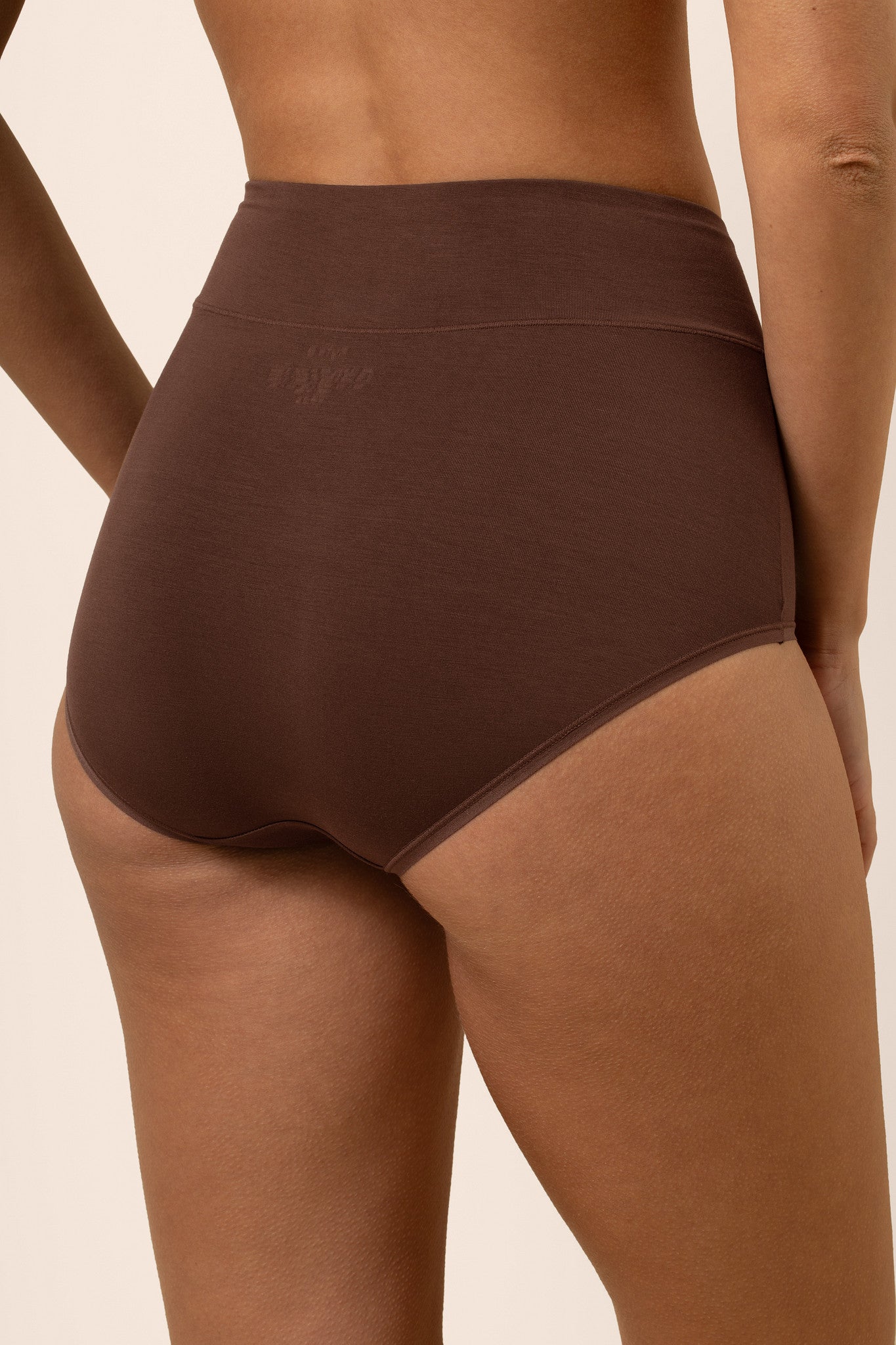 Women's High-Waisted Brief in Toffee - Image 2