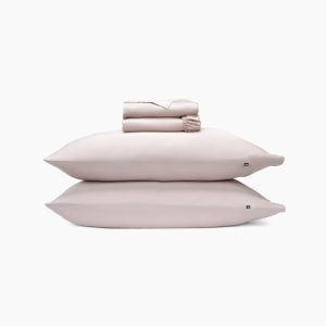 Bamboo Sateen Sheet Set in Rose Quartz