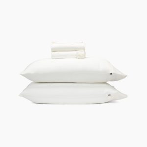 Bamboo Sateen Sheet Set in Shell