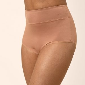 Women's High-Waisted Brief in Latte