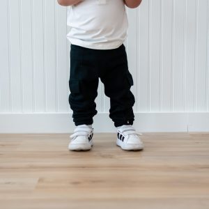 Fleece Cargo Pants in Midnight
