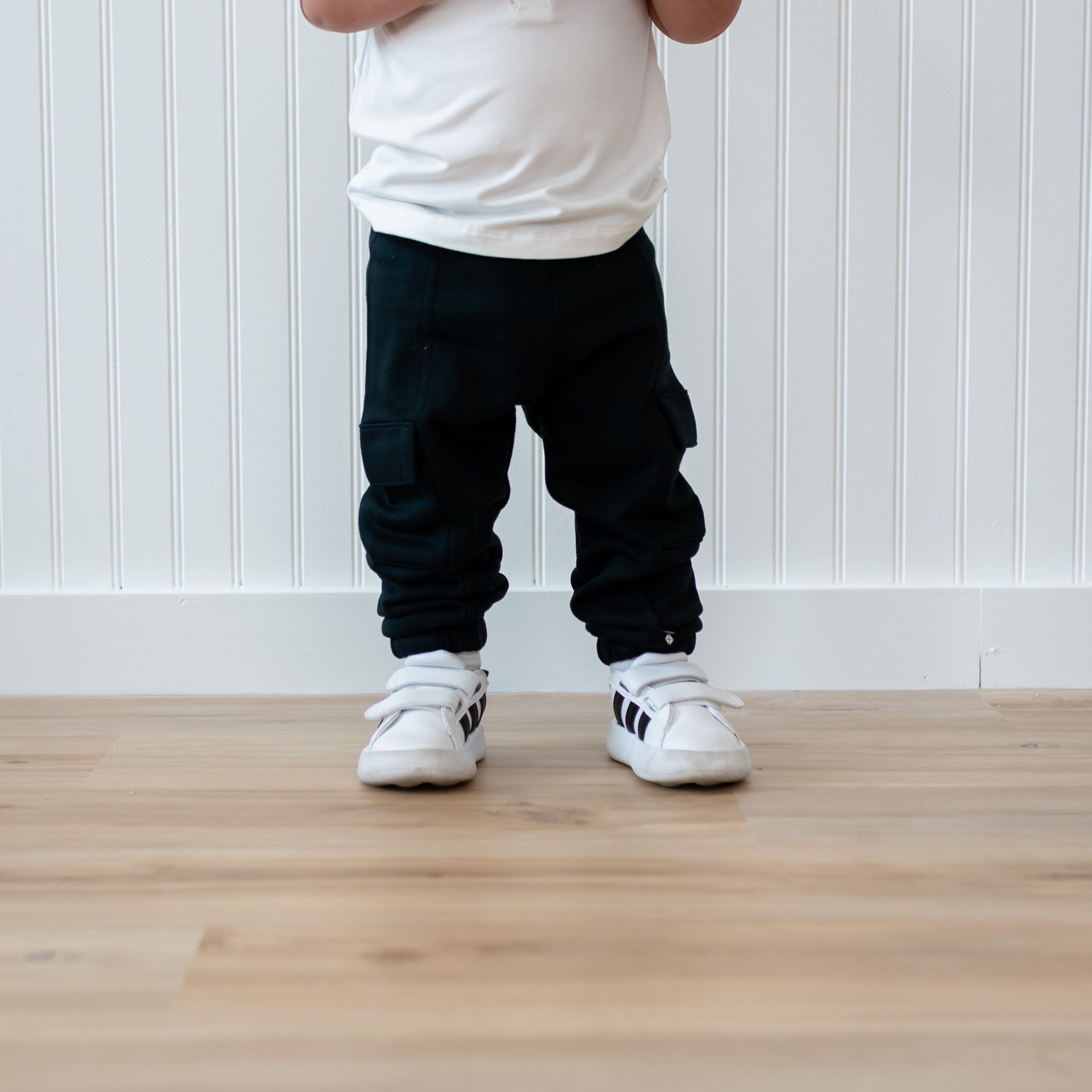 Fleece Cargo Pants in Midnight