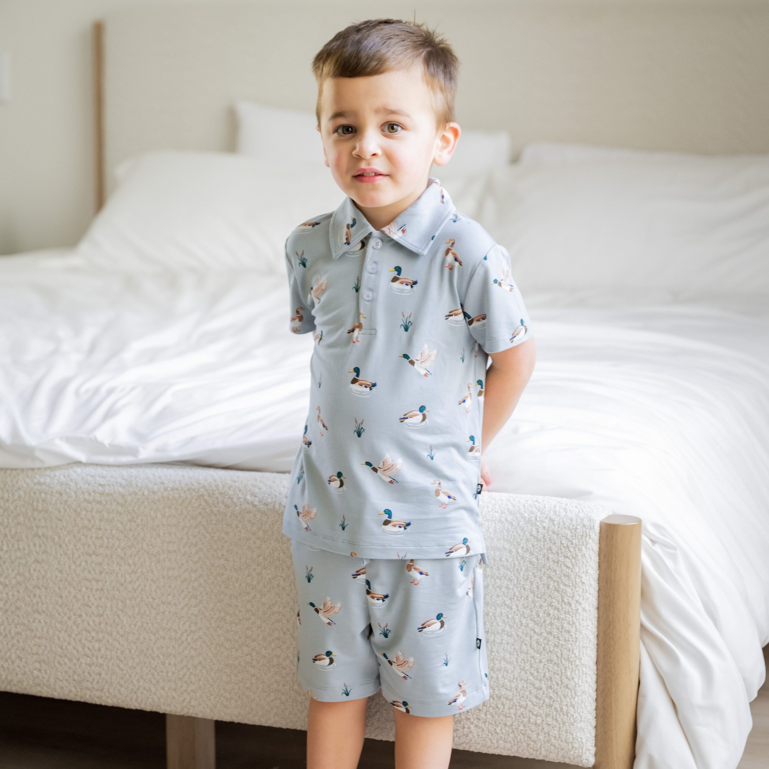 Drawstring Short in Mallard Duck - Image 3