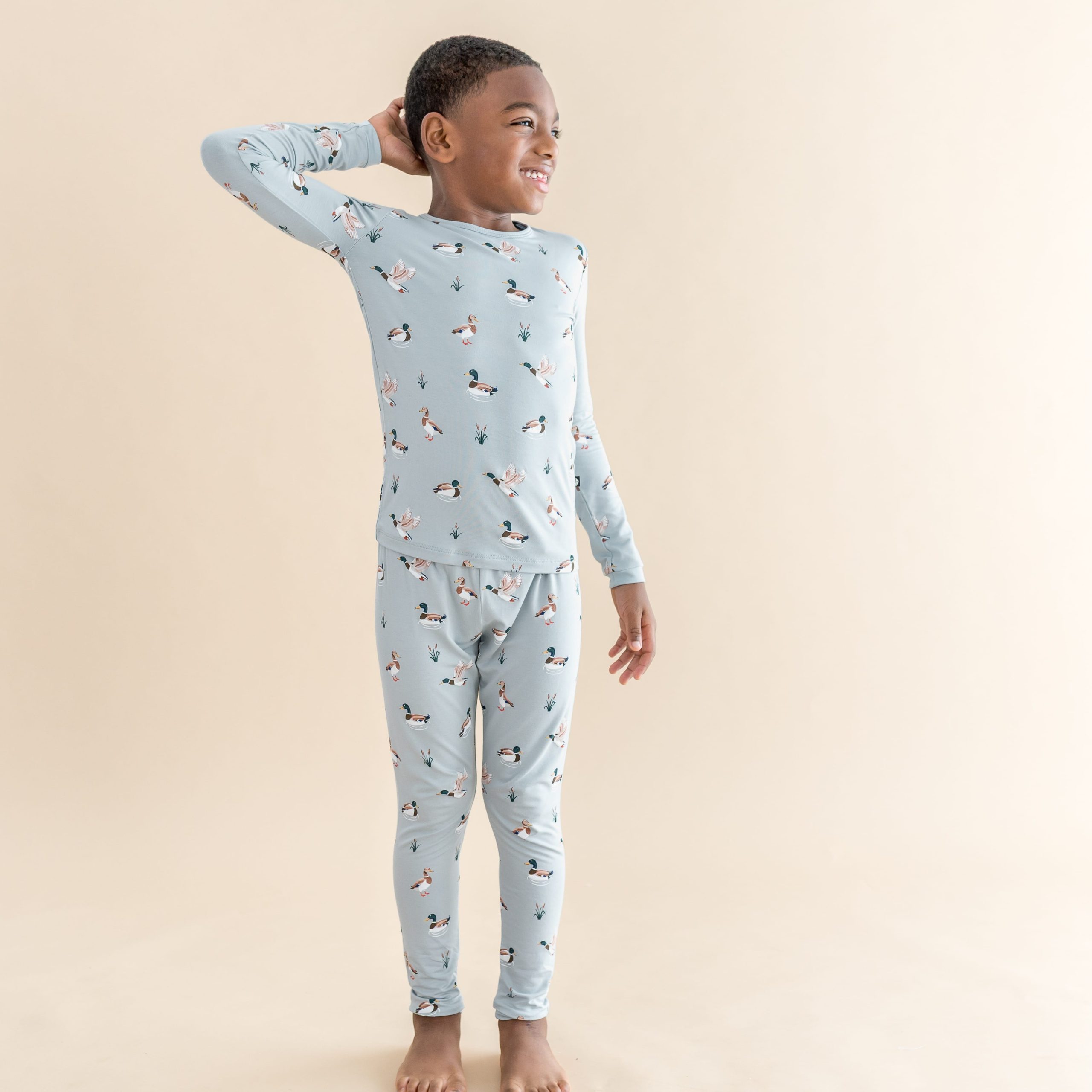 Long Sleeve Pajamas in Mallard Duck - Image 6