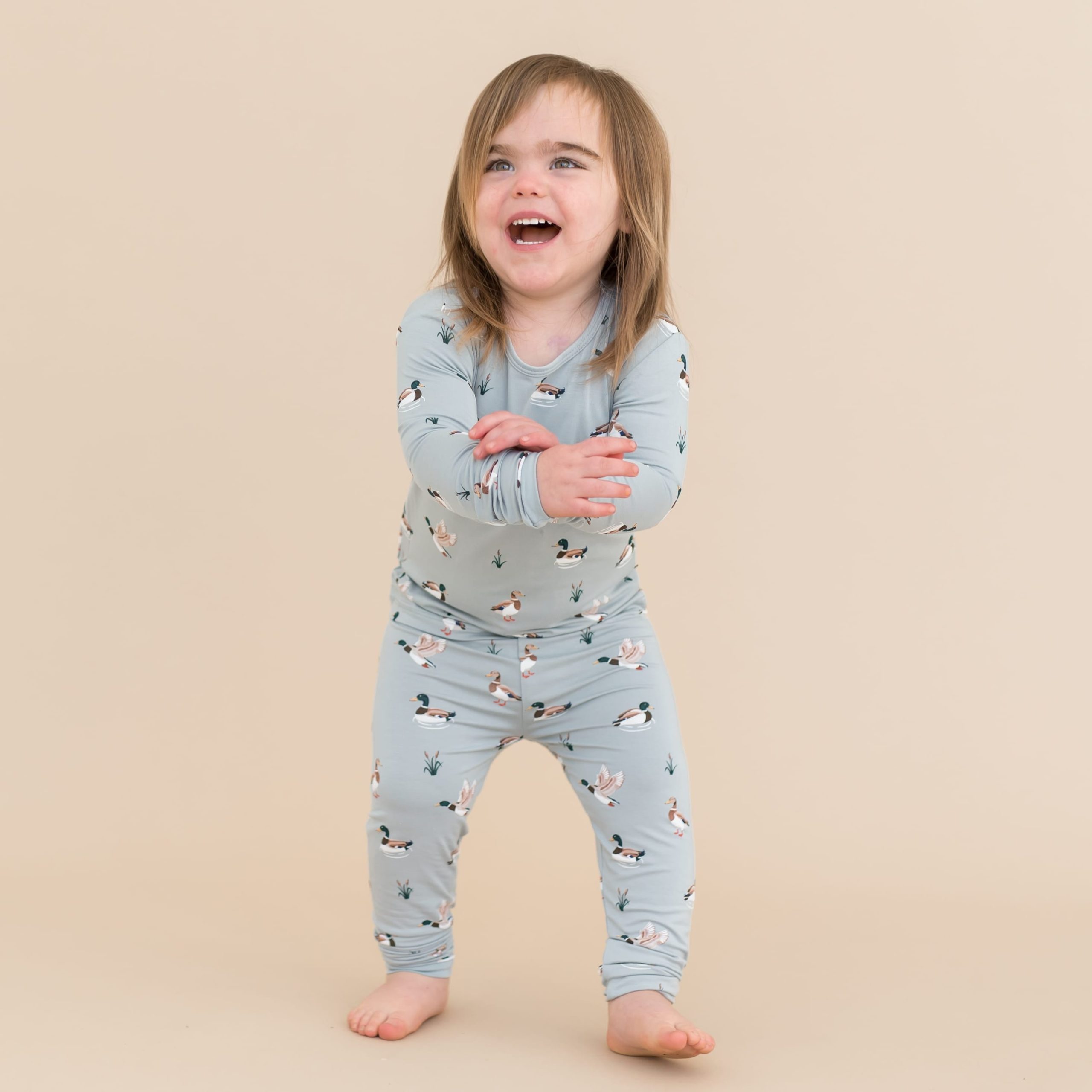 Long Sleeve Pajamas in Mallard Duck - Image 5