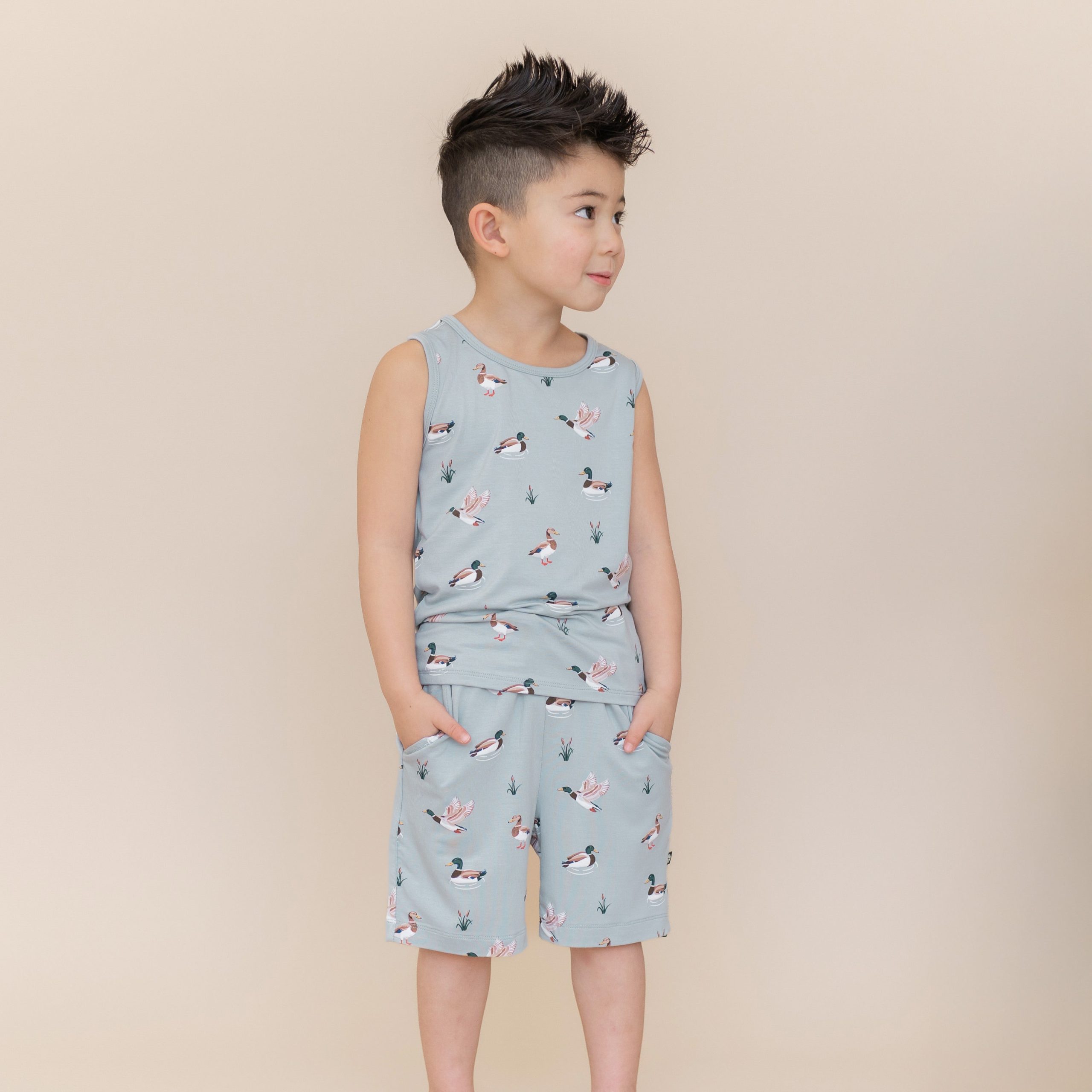 Drawstring Short in Mallard Duck - Image 4